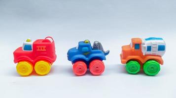 figli di giocattolo colorato gomma da cancellare giocattolo isolato foto