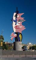 Barcellona, Spagna, 2022 - Barcellona testa scultura foto