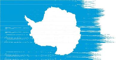 Antartide bandiera con spazzola dipingere strutturato su bianca sfondo foto