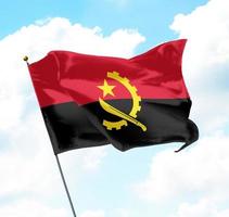 bandiera dell'angola foto