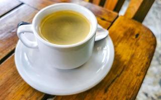 tazza di Americano nero caffè nel ristorante Messico. foto