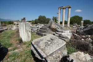 tempio di Afrodite nel afrodisia antico città nel aydin, turkiye foto