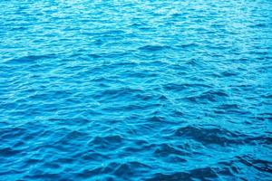 bellissimo avvicinamento Visualizza di blu oceano onde sfondo per design o bandiera sito web foto