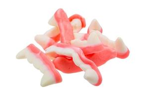 caramelle di gelatina su sfondo bianco foto