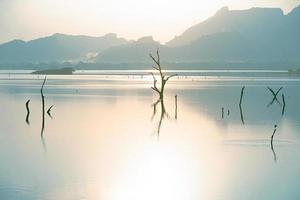 mattina Visualizza di kandalama lago, sri lanka foto
