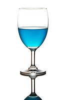 blu cocktail bicchiere foto