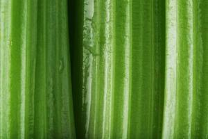 verde gambi di sedano avvicinamento nel pieno schermo. foto