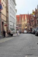 Bruges nel Belgio nel luglio 2009. un' Visualizza di il cittadina di Bruges nel Belgio foto