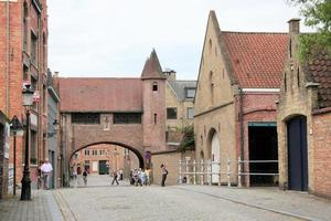 Bruges nel Belgio nel luglio 2009. un' Visualizza di il cittadina di Bruges nel Belgio foto