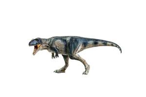 dinosauro , Giganotosaurus su isolato sfondo ritaglio sentiero foto