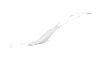 3d latte ondulazione spruzzo isolato su bianca sfondo. 3d rendere illustrazione foto