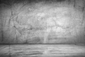 vuoto grigio calcestruzzo pavimento studio camera sfondo foto