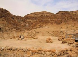 un' Visualizza di qumran nel Israele foto