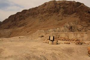 un' Visualizza di qumran nel Israele foto