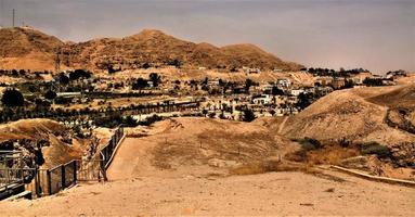 un' Visualizza di il vecchio cittadina di Gerico nel Israele foto