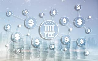 sistema di riserva federale alimentato usa sistema finanziario bancario concetto aziendale system foto