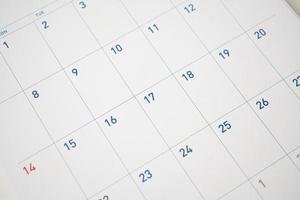 calendario pagina Data sfondo attività commerciale pianificazione appuntamento incontro concetto foto