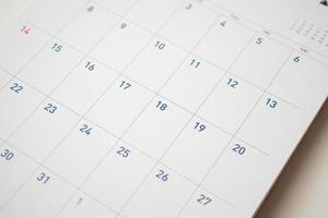 calendario pagina Data sfondo attività commerciale pianificazione appuntamento incontro concetto foto