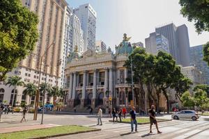 rio de janeiro, rj, brasile, 2022 - theatro comunale, comunale Teatro, musica lirica Casa nel centro quartiere, inaugurato su luglio, 14, 1909 foto