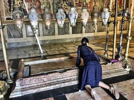 Gerusalemme nel Israele nel Maggio 2019. un' Visualizza di il Chiesa di il santo sepolto nel Gerusalemme foto