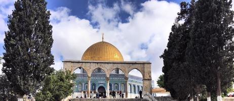 Gerusalemme nel Israele nel Maggio 2019. un' Visualizza di il cupola di il roccia nel Gerusalemme foto