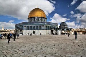 Gerusalemme nel Israele nel Maggio 2019. un' Visualizza di il cupola di il roccia nel Gerusalemme foto