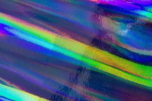 olografico arcobaleno Foglio iridescente struttura astratto ologramma sfondo foto