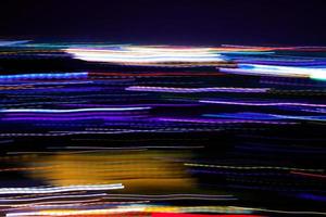 astratto movimento città notte illuminazione. foto