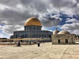 Gerusalemme nel Israele nel Maggio 2019. un' Visualizza di il cupola di il roccia nel Gerusalemme foto