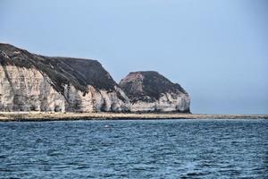 un' Visualizza di bempton scogliere nel yorkshire foto