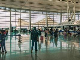 changsha.china-18 ottobre 2018.sconosciuto Cinese persone di turista nel changsha internation aeroporto hunan cina.changsha è il capitale e maggior parte popoloso città di hunan foto