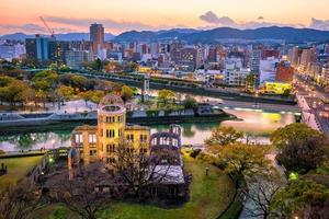 vista sul parco di Hiroshima foto