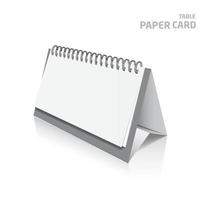 3d tavolo carta carta isolato su un' grigio sfondo. foto