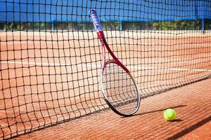 professionale tennis gioco, tennis torneo foto