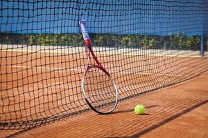 professionale tennis gioco, tennis torneo foto