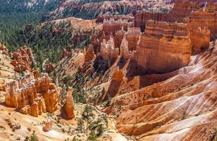 rocce e hoodos dall'erosione nel parco nazionale di bryce canyon