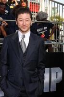 los angeles - Maggio 10 - tadanobu asano arriva a il corazzata la prima a nokia Teatro la vivere su Maggio 10, 2012 nel los angeles, circa foto