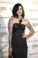 los angeles - jan 14 - Kat von d a il 2012 arte di elisio Paradiso gala a il unione stazione su gennaio 14, 2012 nel los angeles, circa foto