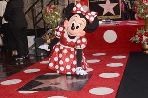 los angeles - jan 22 minnie topo a il minnie topo stella cerimonia su il hollywood camminare di fama su gennaio 22, 2018 nel hollywood, circa foto