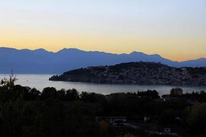 ohrid lago paesaggio foto