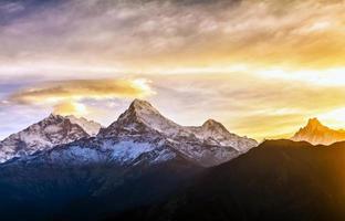 catena montuosa di annapurna, nepal