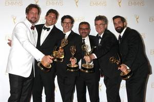 los angeles, ago 16 - eccezionale non strutturato la realtà programma, mortale catturare a il 2014 creativo emmy premi, stampa camera a nokia Teatro su agosto 16, 2014 nel los angeles, circa foto