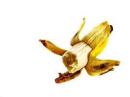 un' mazzo di vecchio e troppo maturo nam wah Banana quale è molto gustoso e dolce foto