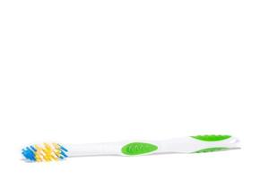 spazzolino da denti isolato su sfondo bianco foto