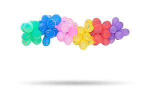 gruppo di palloncini multicolori foto