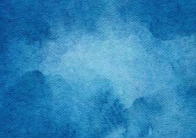 blu acquerello dolore su carta struttura, bellissimo sfondo con macchia acquerello foto