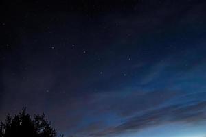 costellazione ursa principale. notte stellato cielo. foto