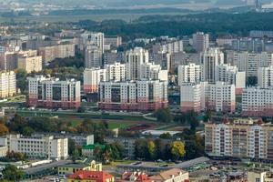 aereo panoramico Visualizza di il Residenziale la zona di grattacielo edifici foto