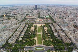 vista aerea di Parigi foto