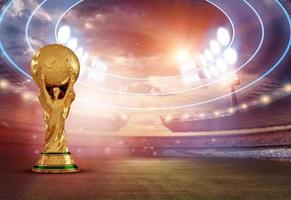 Qatar 2022 fifa mondo tazza logo su bianca calcio sfera. internazionale calcio organizzazione nel qatar.21 novembre per 18 dicembre 2022 foto